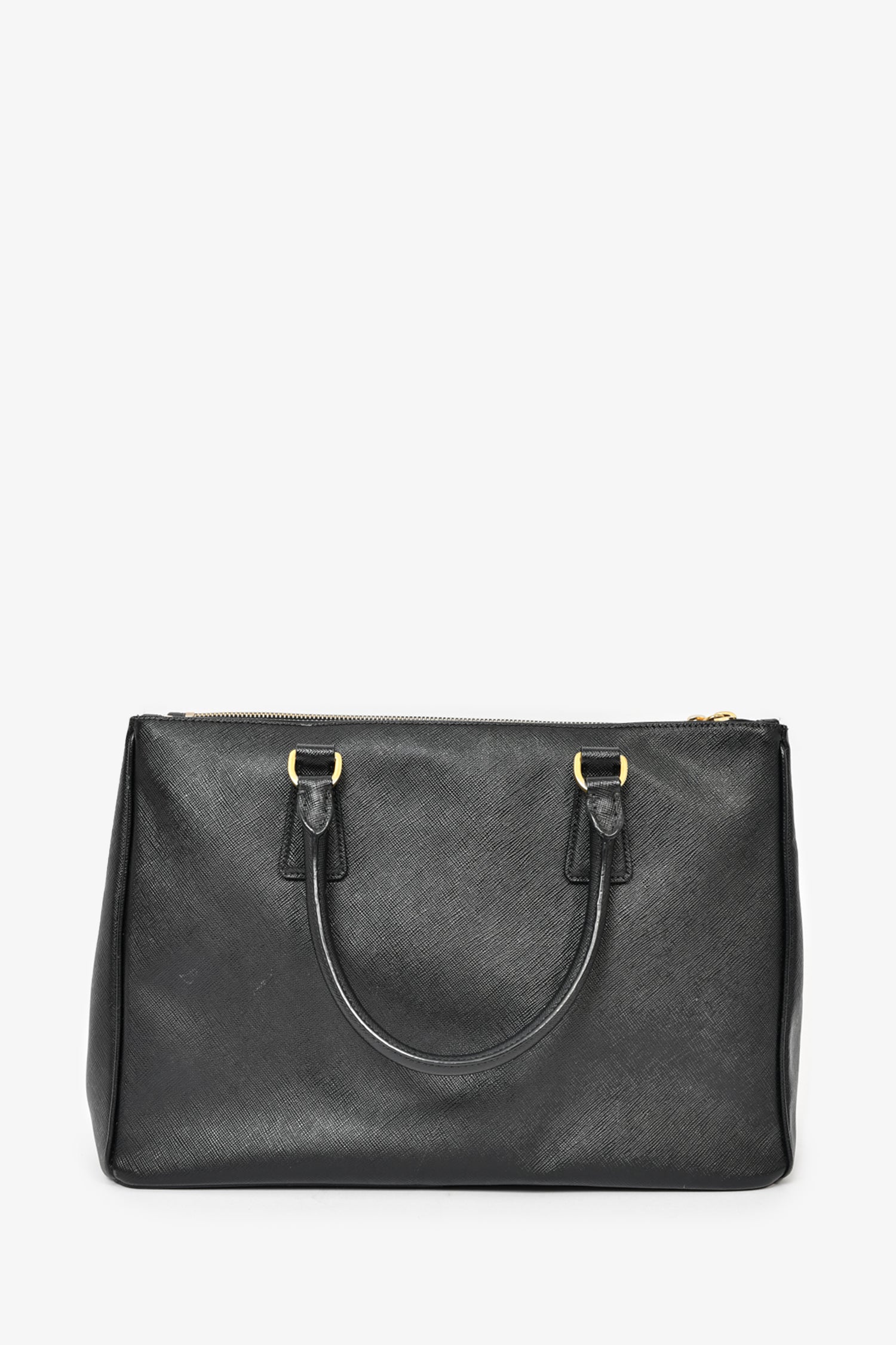 Prada Black Saffiano Leather Large 'Galleria' Tote with Strap