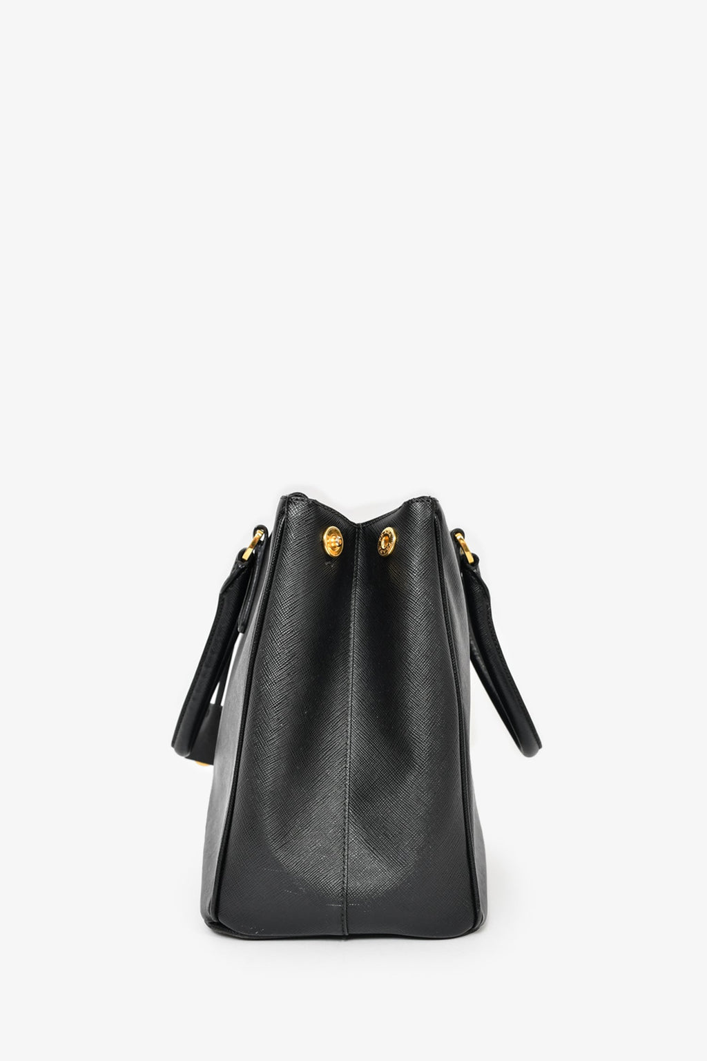 Prada Black Saffiano Leather Large 'Galleria' Tote with Strap