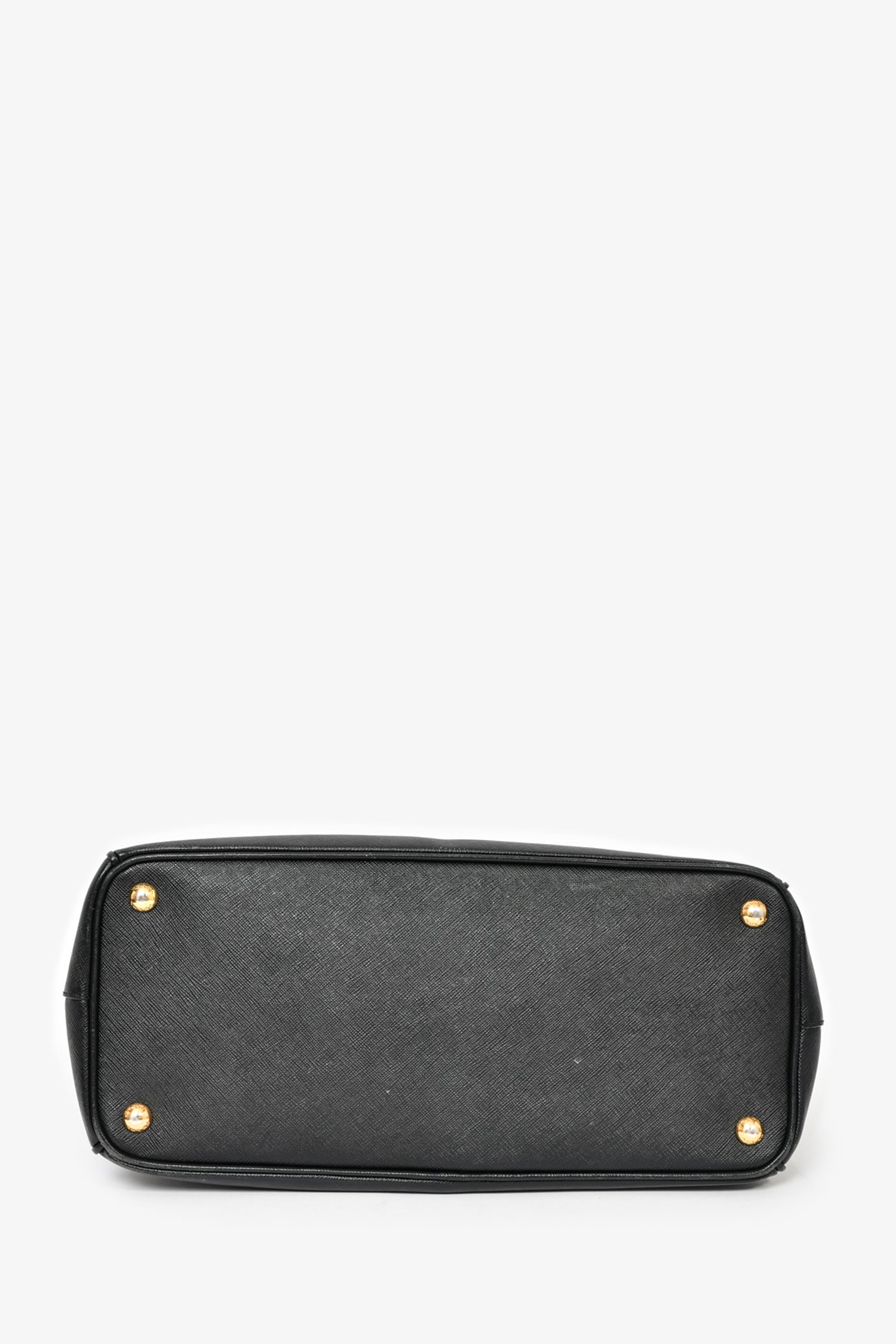 Prada Black Saffiano Leather Large 'Galleria' Tote with Strap