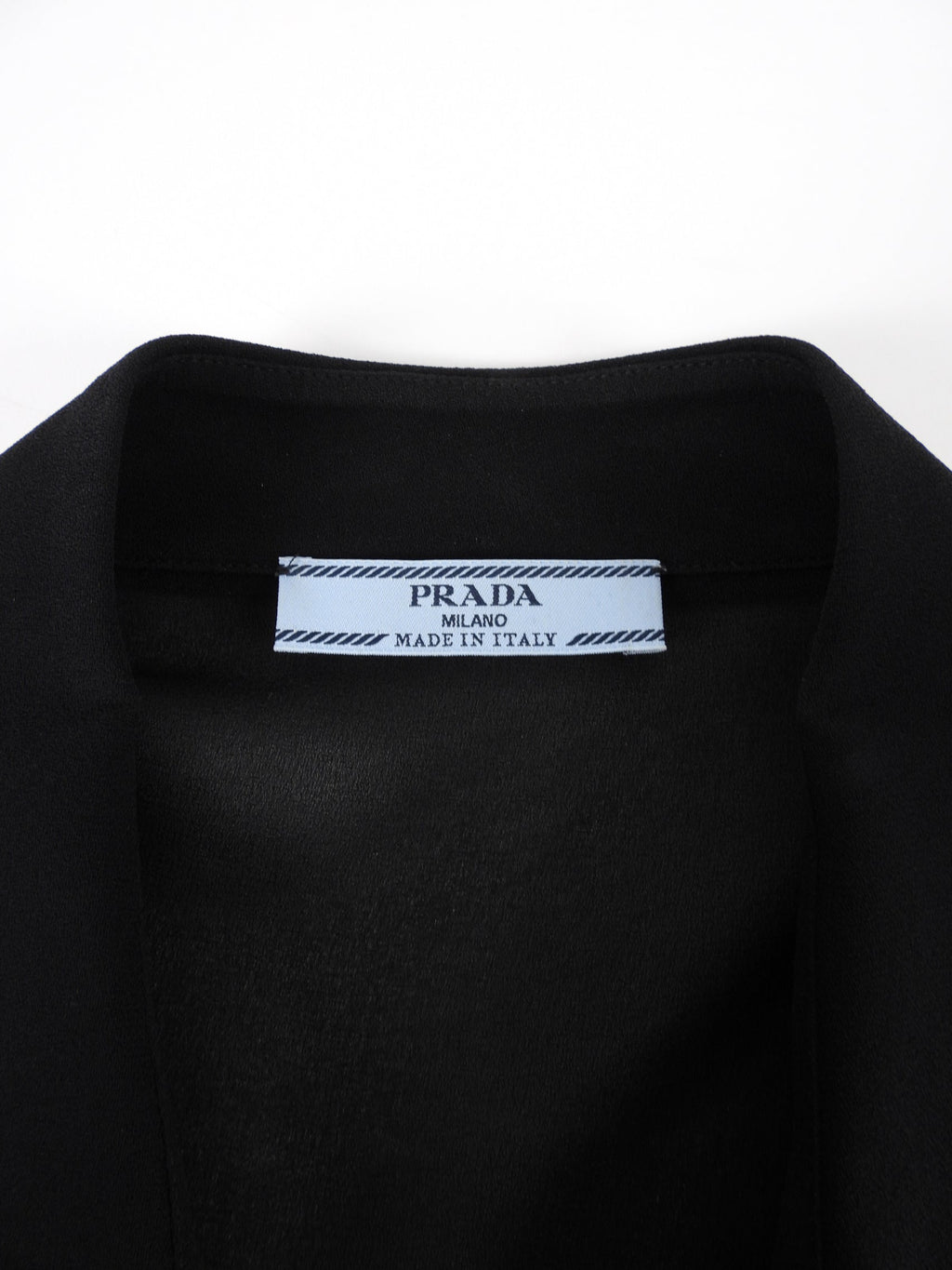 Prada Black Sheer Viscose Blouse - IT42 / USA 6