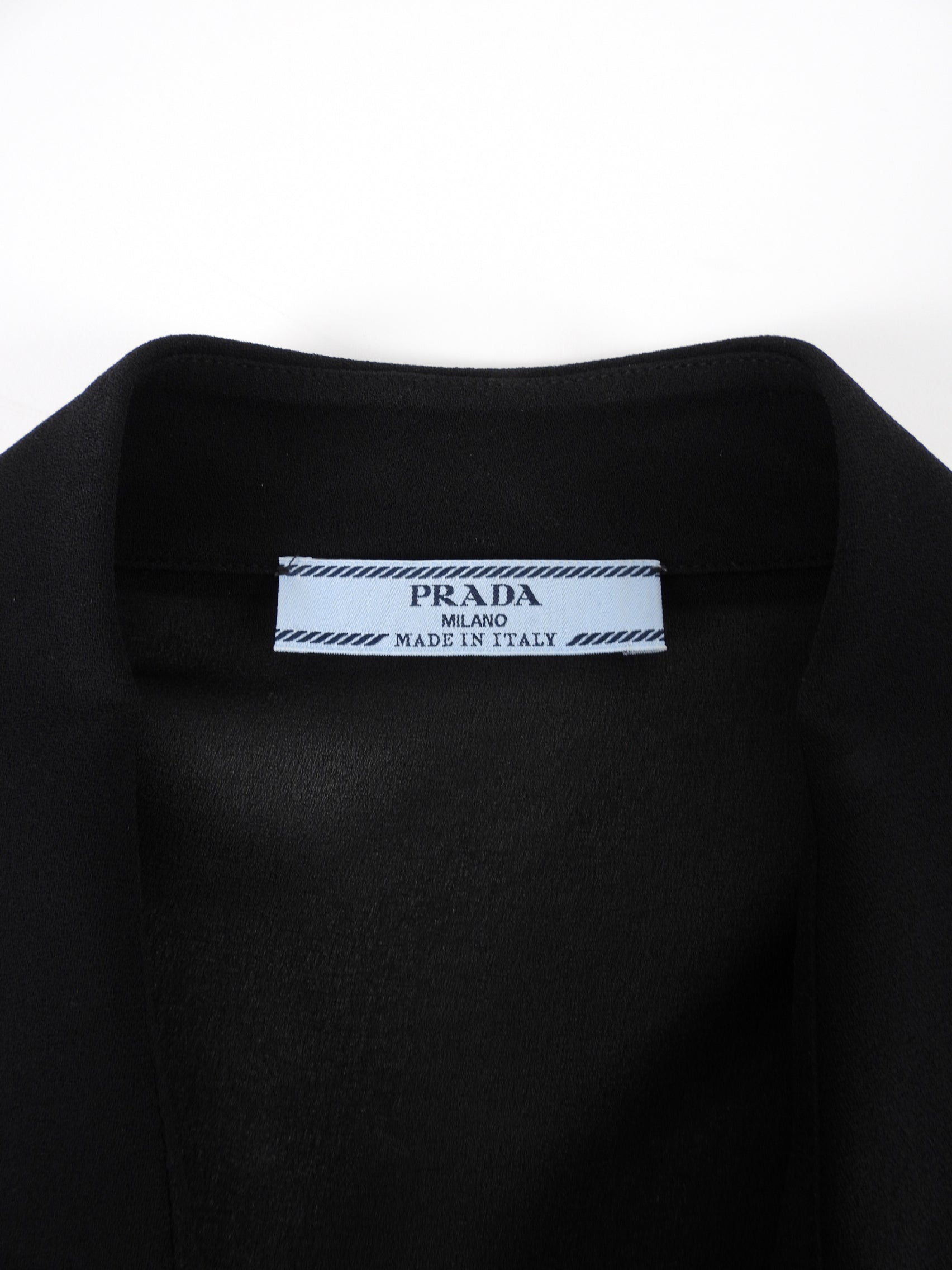 Prada Black Sheer Viscose Blouse - IT42 / USA 6