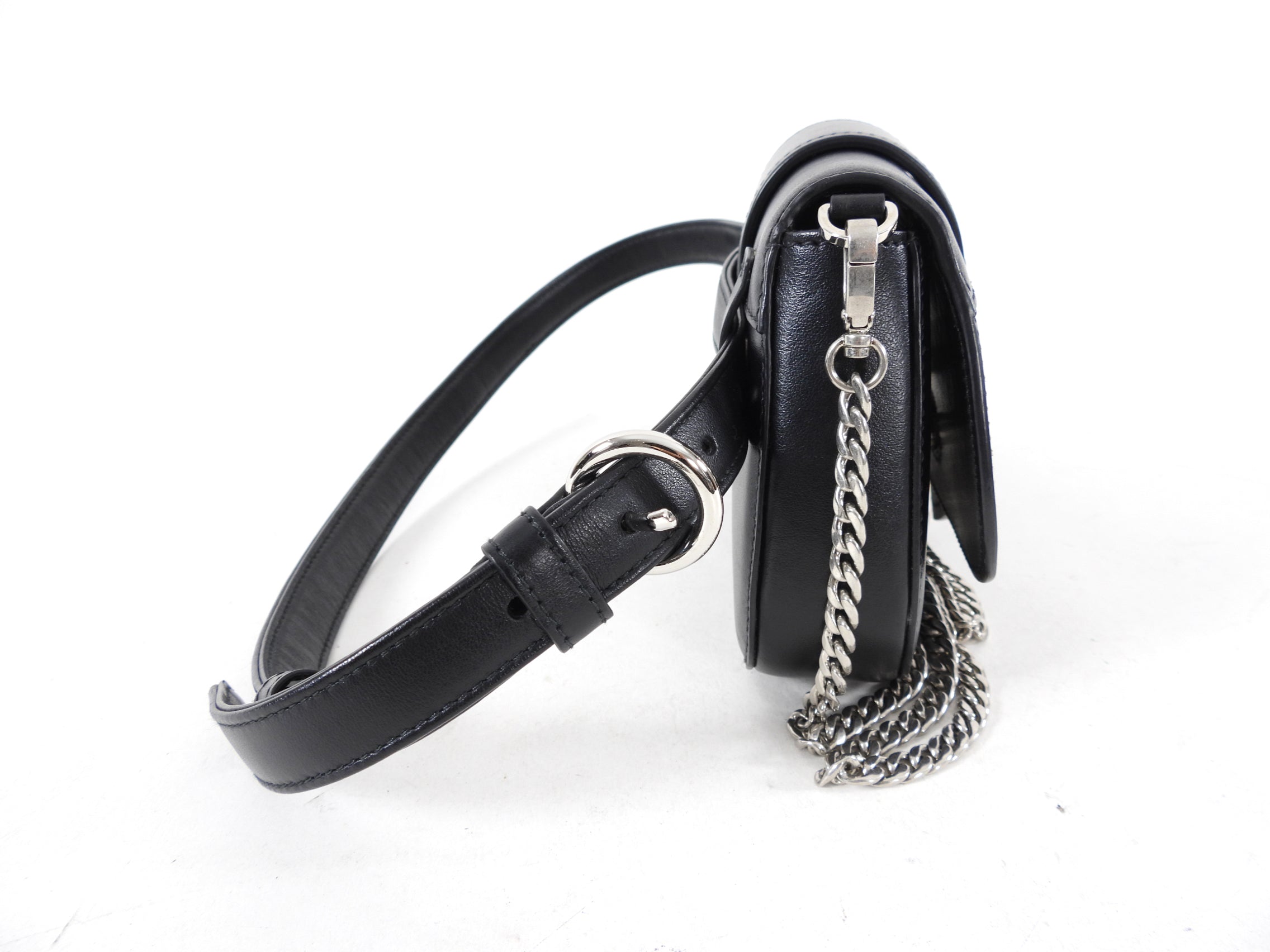 Prada Sidonie Black Leather Belt Bag and Crossbody