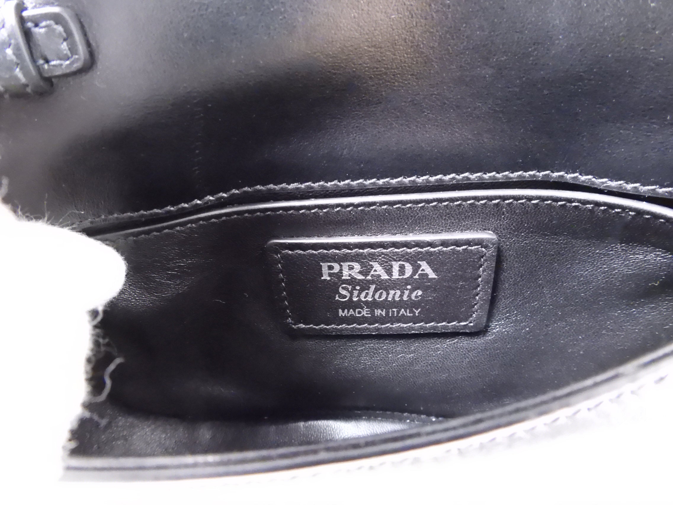 Prada Sidonie Black Leather Belt Bag and Crossbody