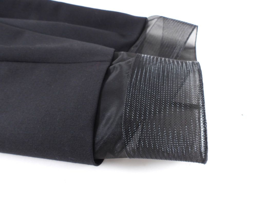 Prada Black Wool and Crinoline Pencil Skirt - L (8/10)