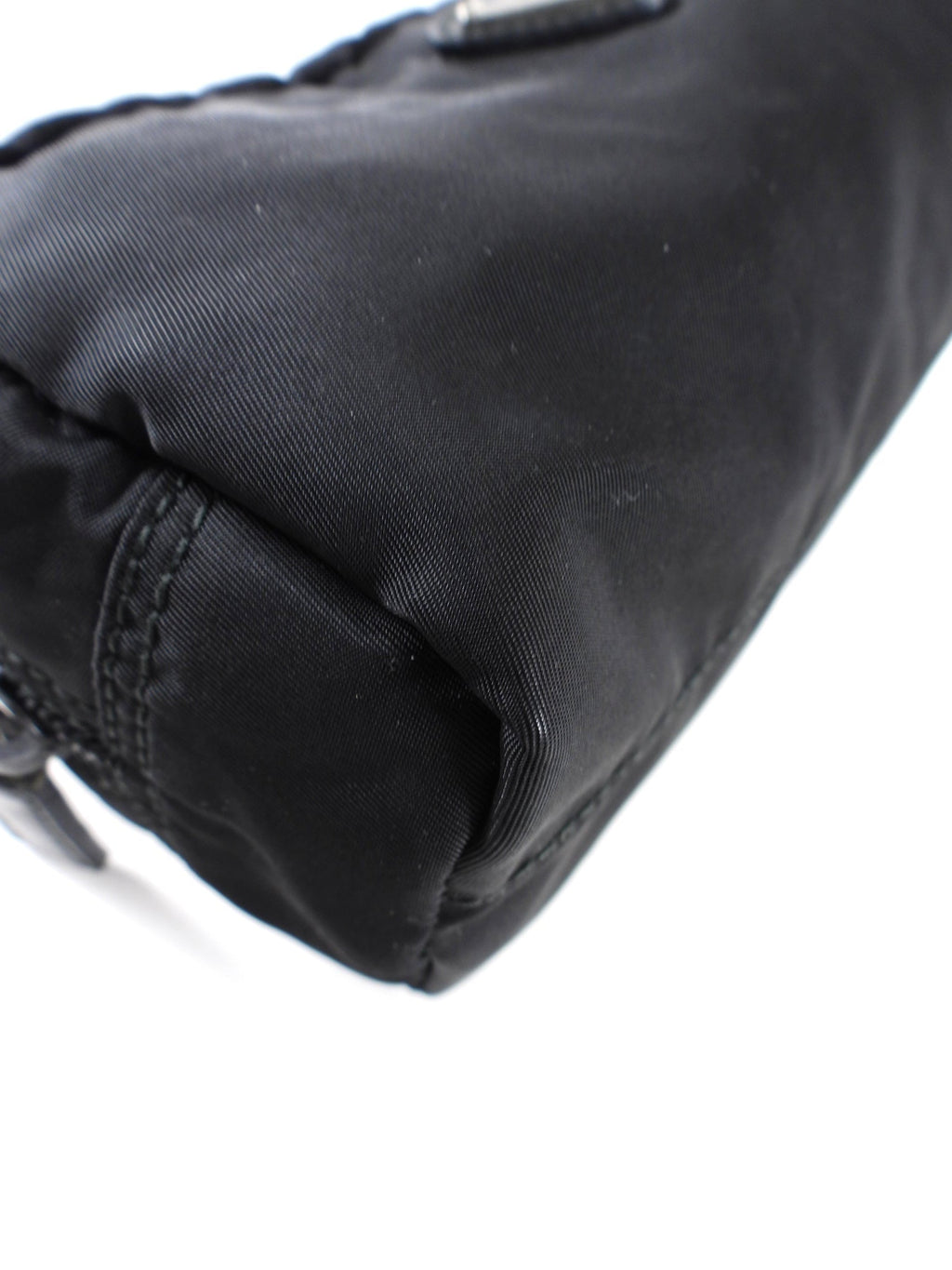 Prada Black Nylon Cosmetic Zip Pouch