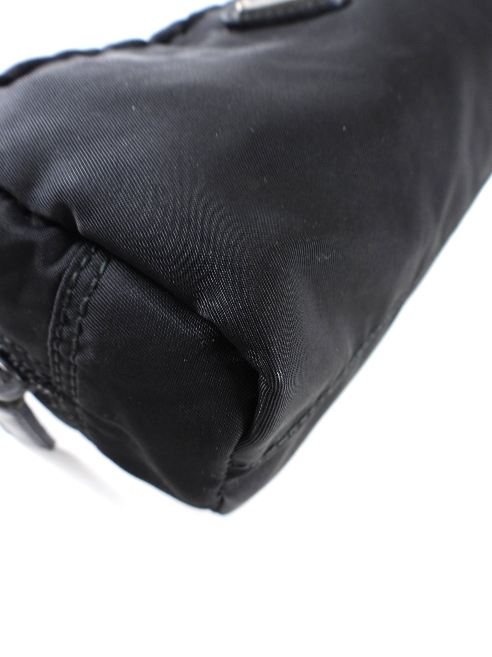 Prada Black Nylon Cosmetic Zip Pouch