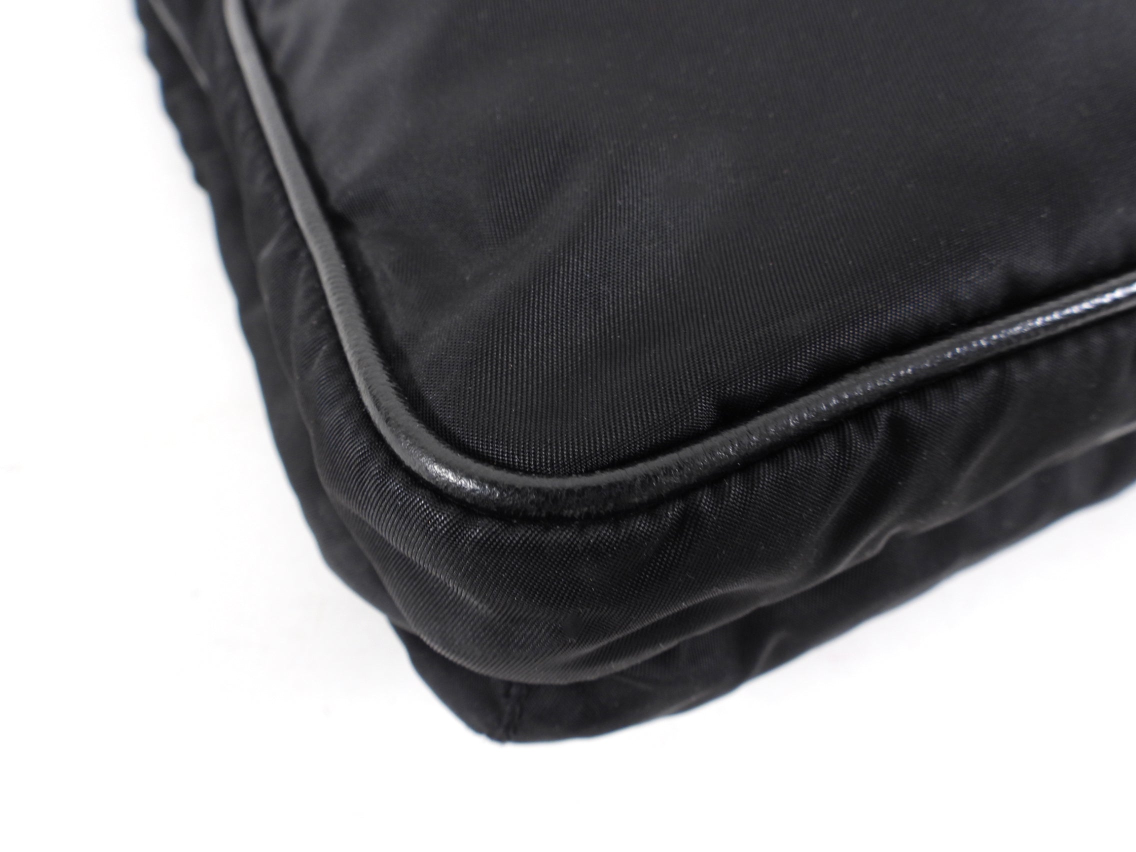 Prada Black Nylon Tessuto Messenger Bag