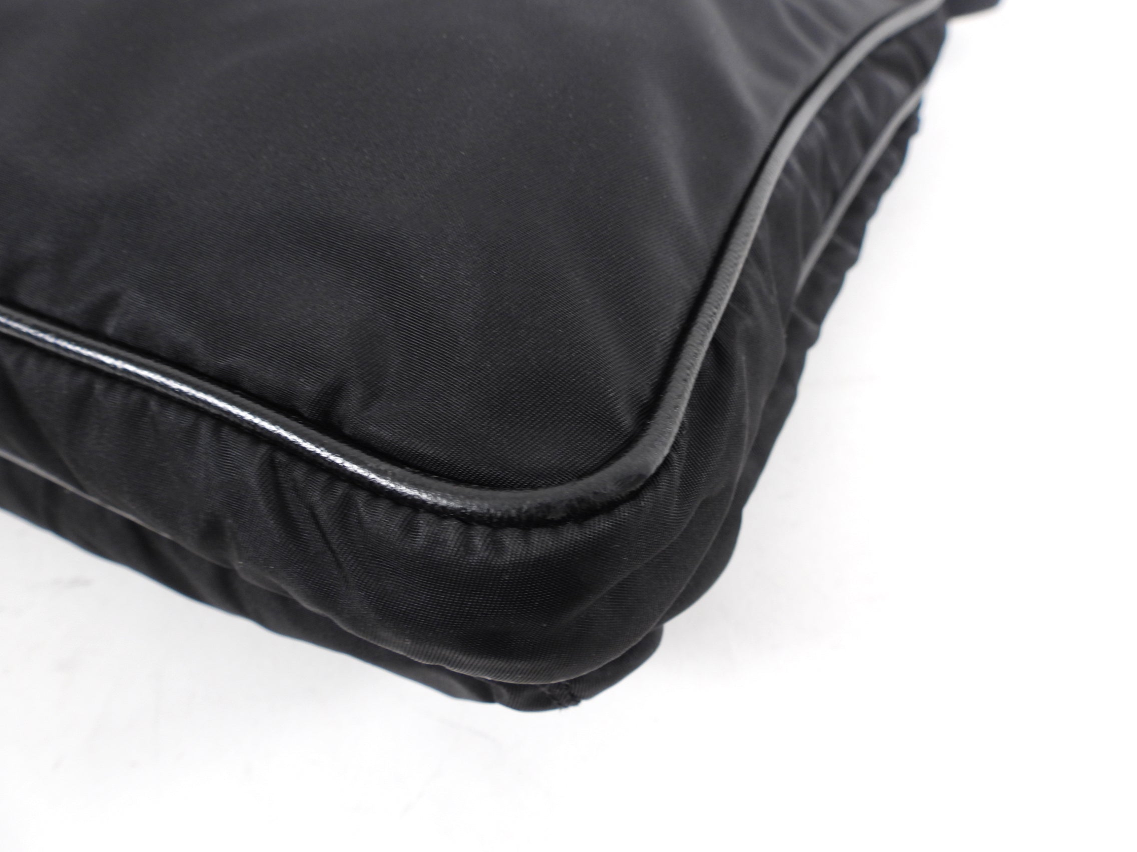 Prada Black Nylon Tessuto Messenger Bag