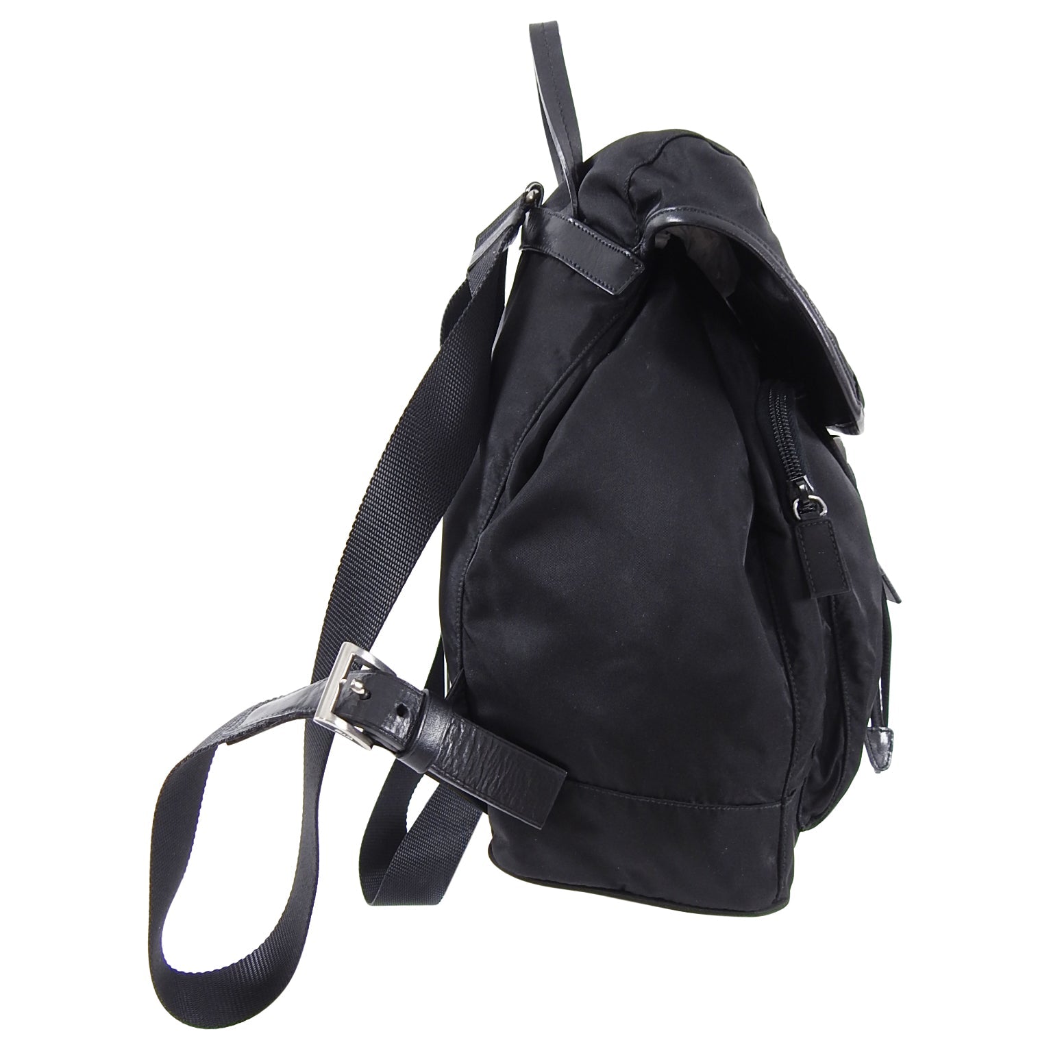 Prada Vintage 2001 Black Tessuto Nylon Vela Sport Backpack