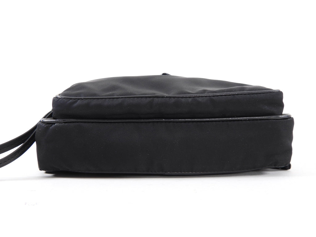 Prada Black Tessuto Nylon Stud Belt Bag