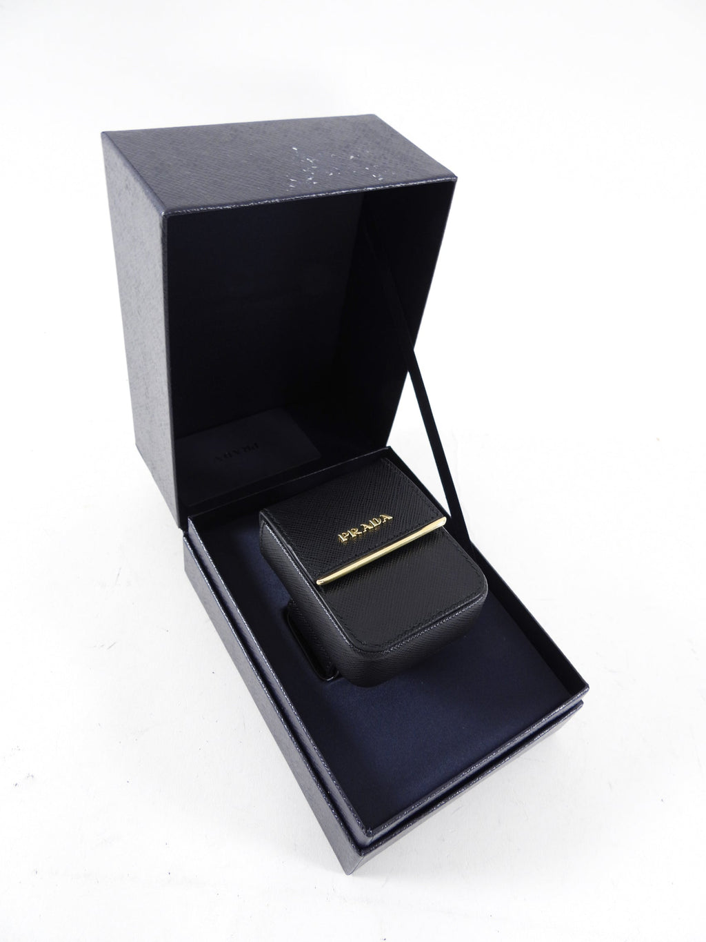 Prada Black Saffiano Pouch Bracelet - Aipod Holder