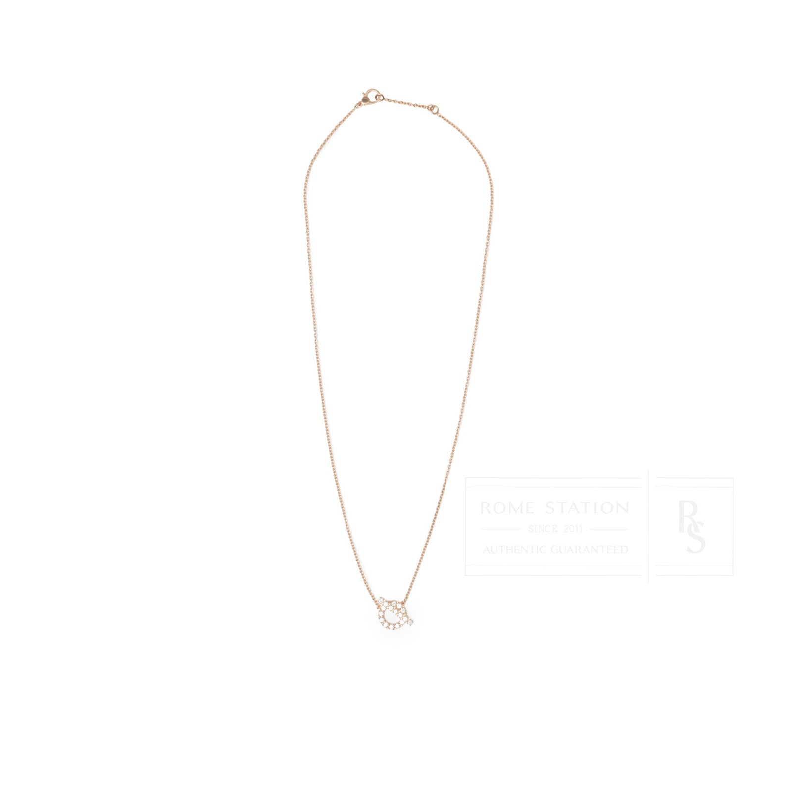 Hermès Finesse Pendant Diamonds and 18k Rose Gold