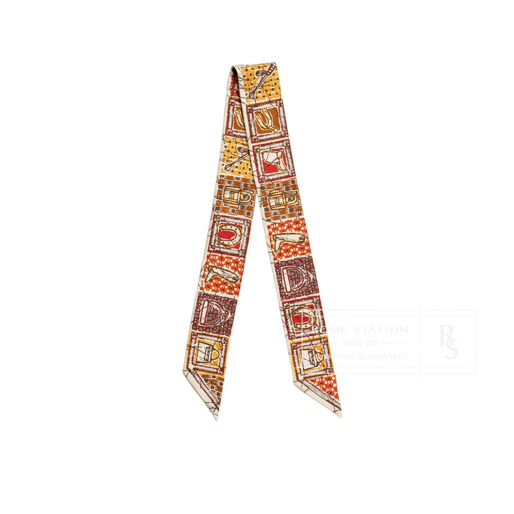 Hermès Twilly Le Boubou H Rouge/Blanc/Orange