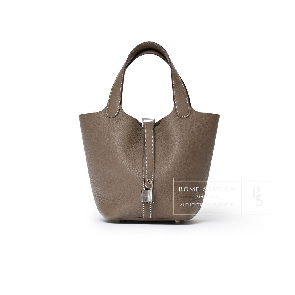 Hermès Picotin 18 Etoupe Clemence Palladium Hardware