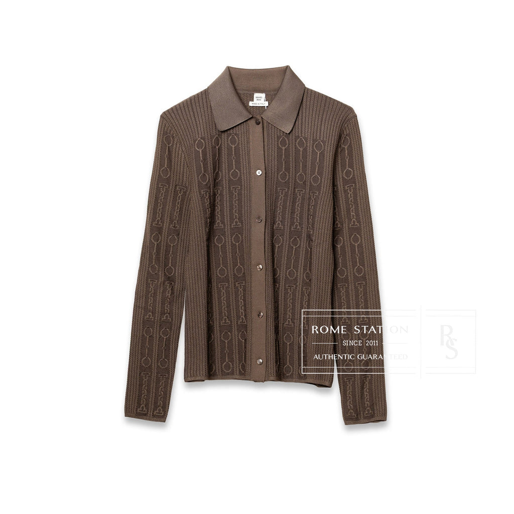 Hermès Inspiration Chemise igan Marron Tarn