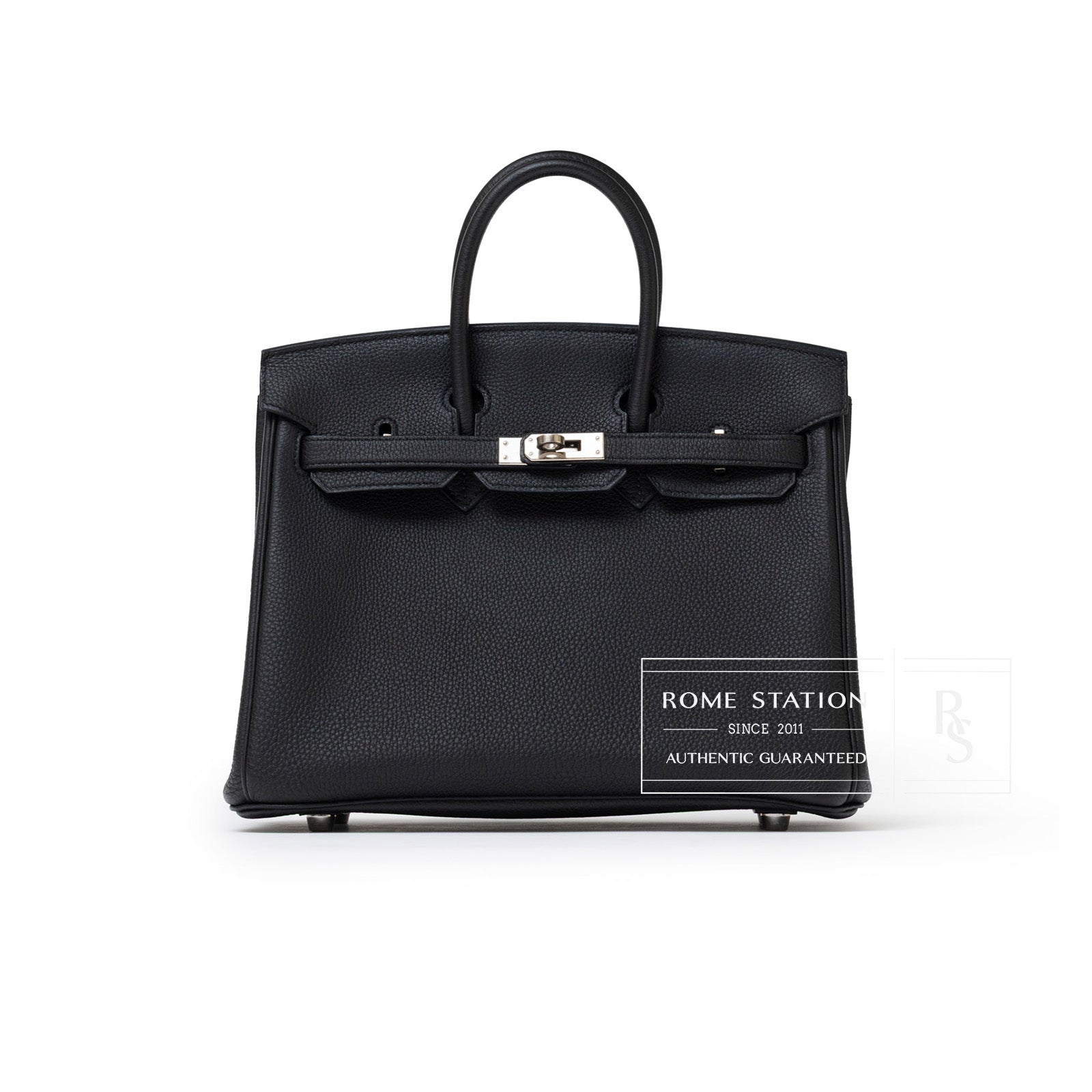 Hermès Birkin 25 Black Togo Palladium Hardware