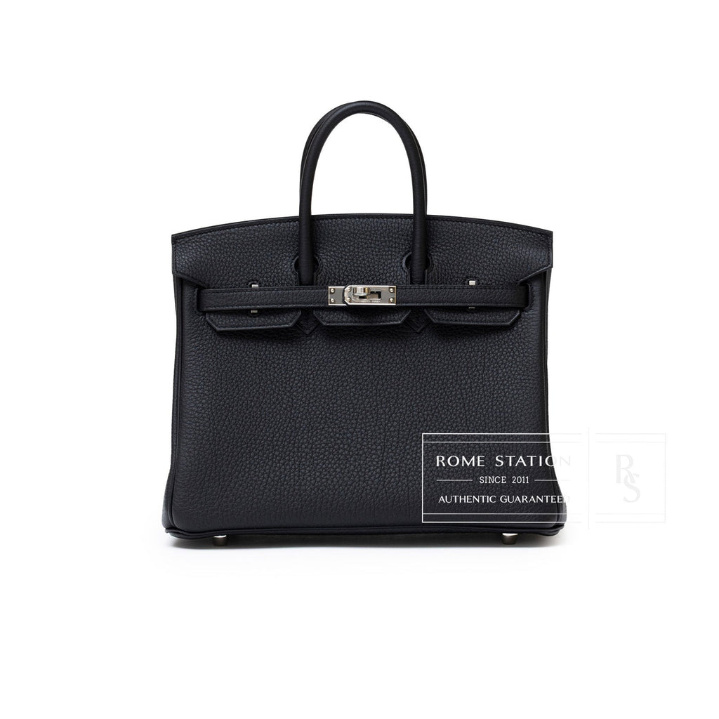 Hermès Birkin 25 Black Togo Palladium Hardware