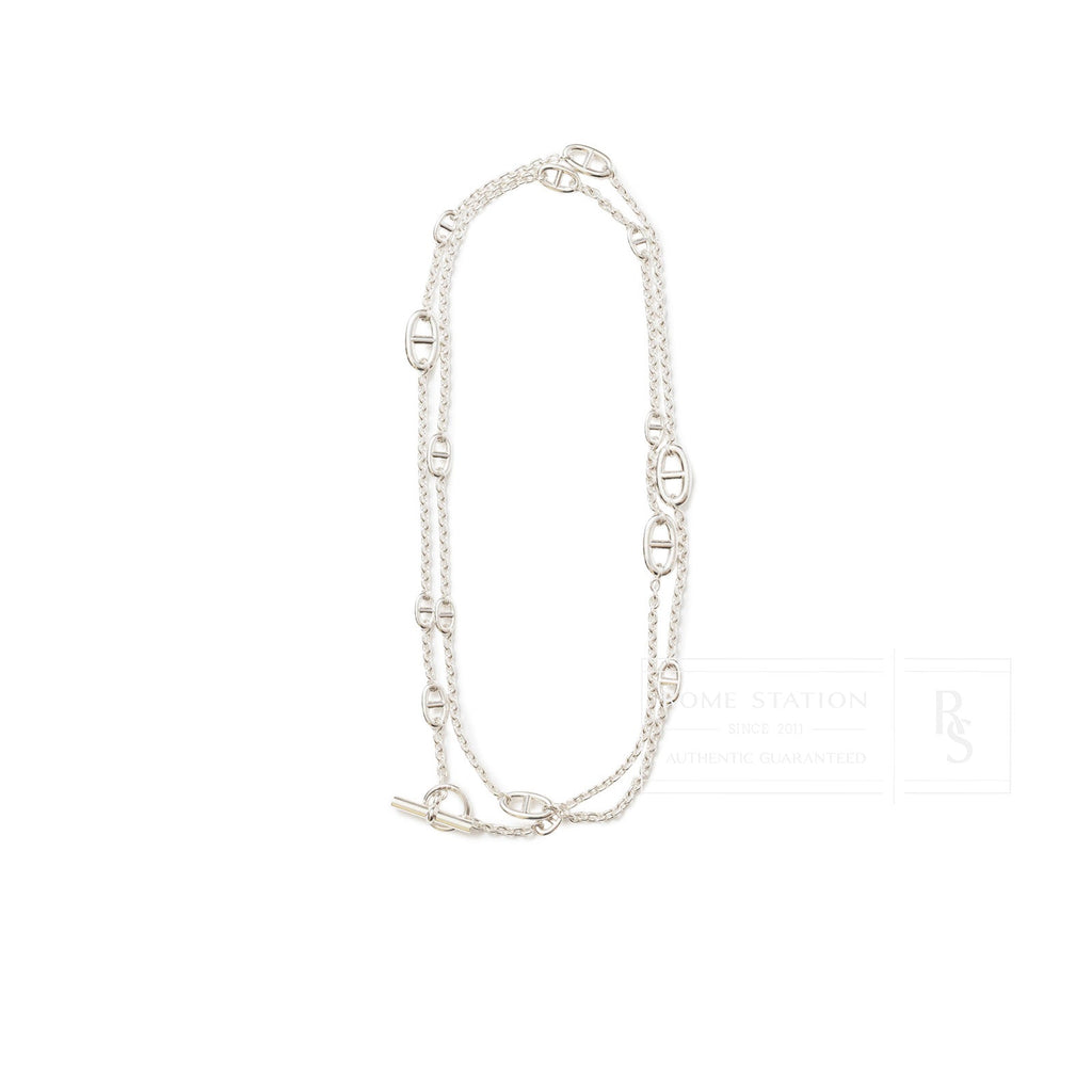 Hermès Farandole Long Necklace 120cm Silver Ag925