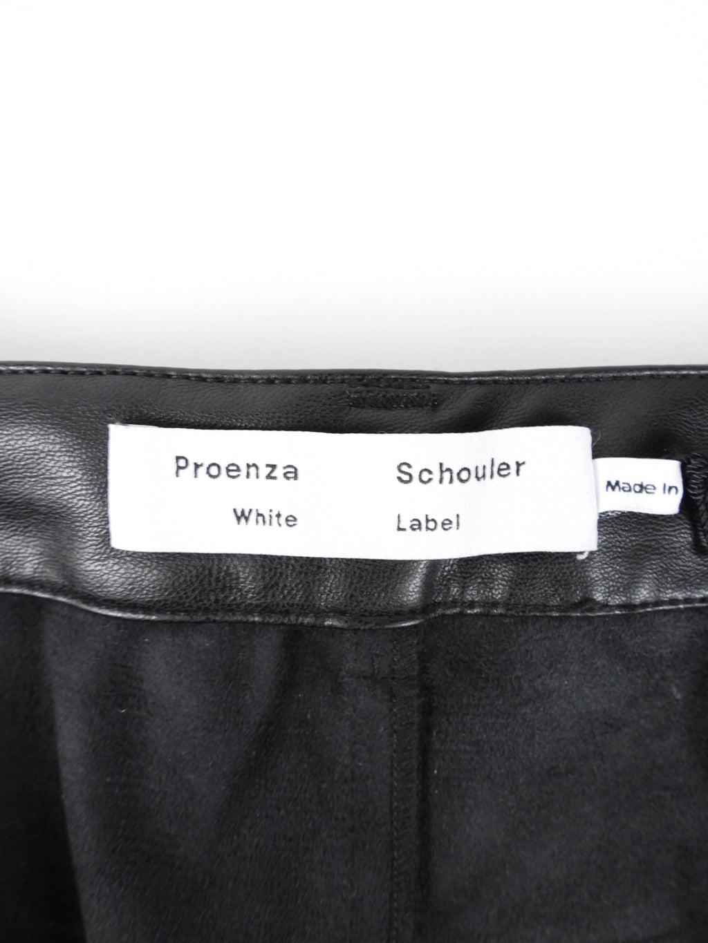 Proenza Schouler White Label Faux Leather Half Shorts - M (6/8)