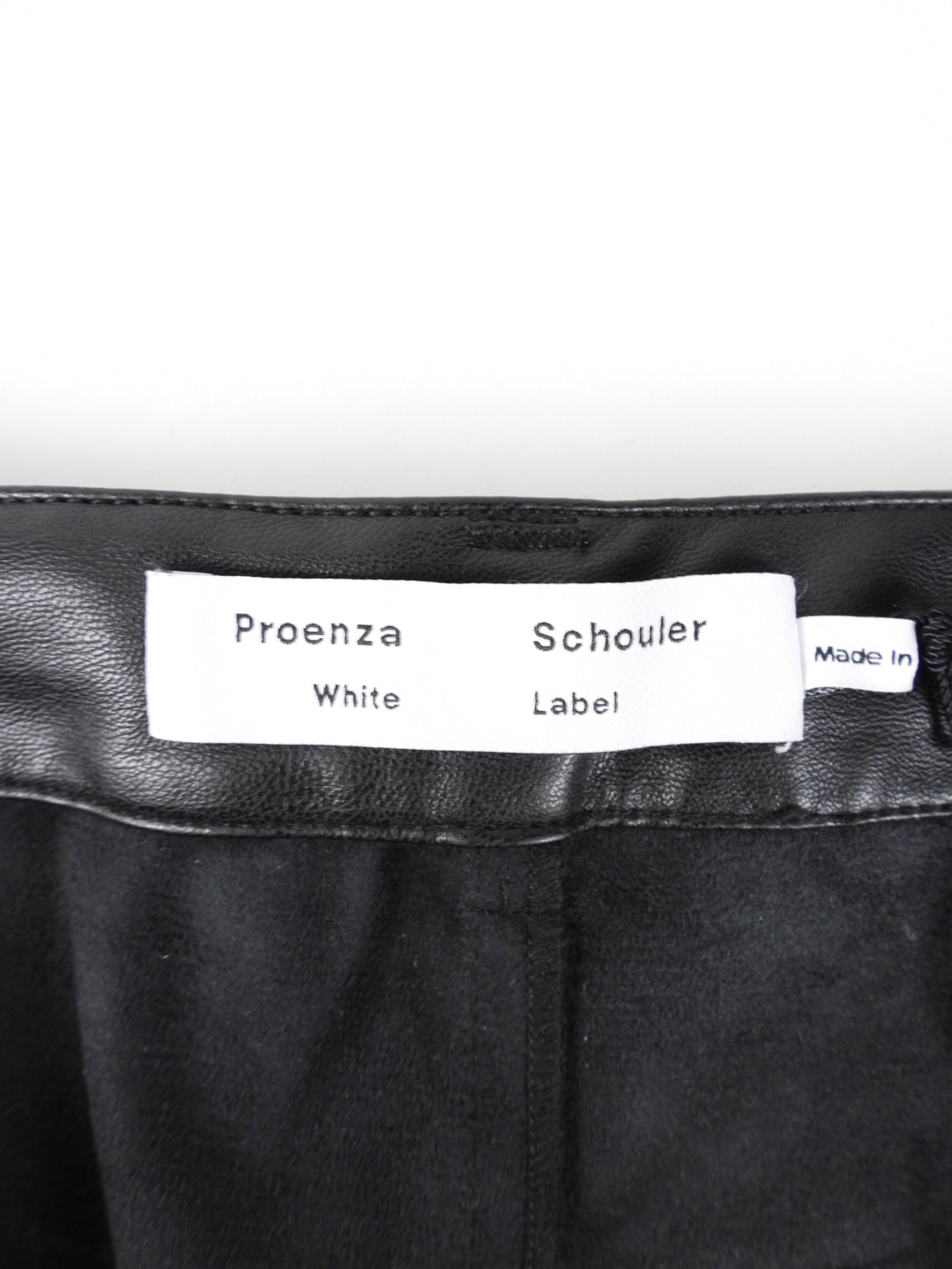 Proenza Schouler White Label Faux Leather Half Shorts - M (6/8)
