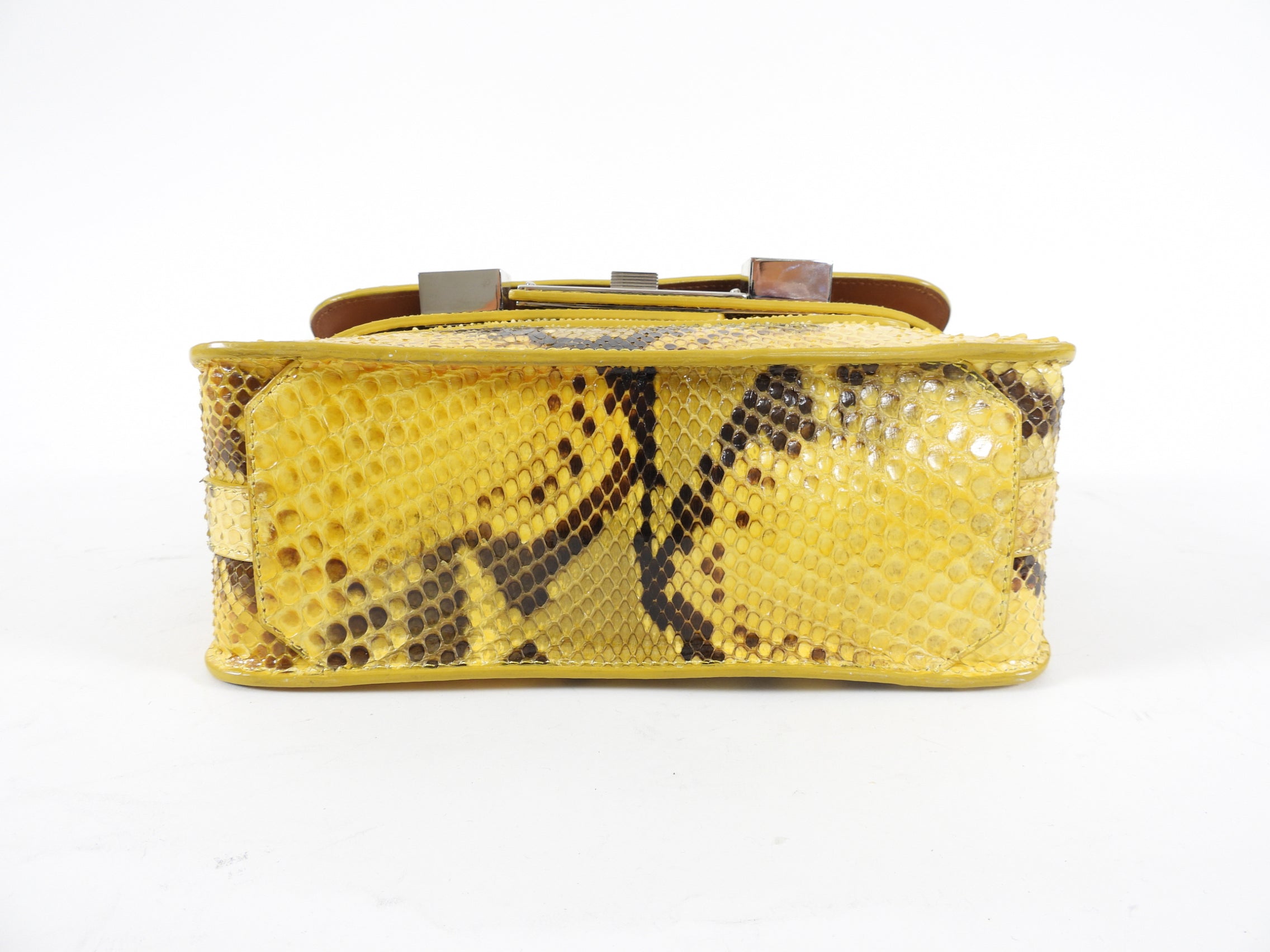 Proenza Schouler Yellow Python Snakeskin PS11 Mini Classic Shoulder Bag