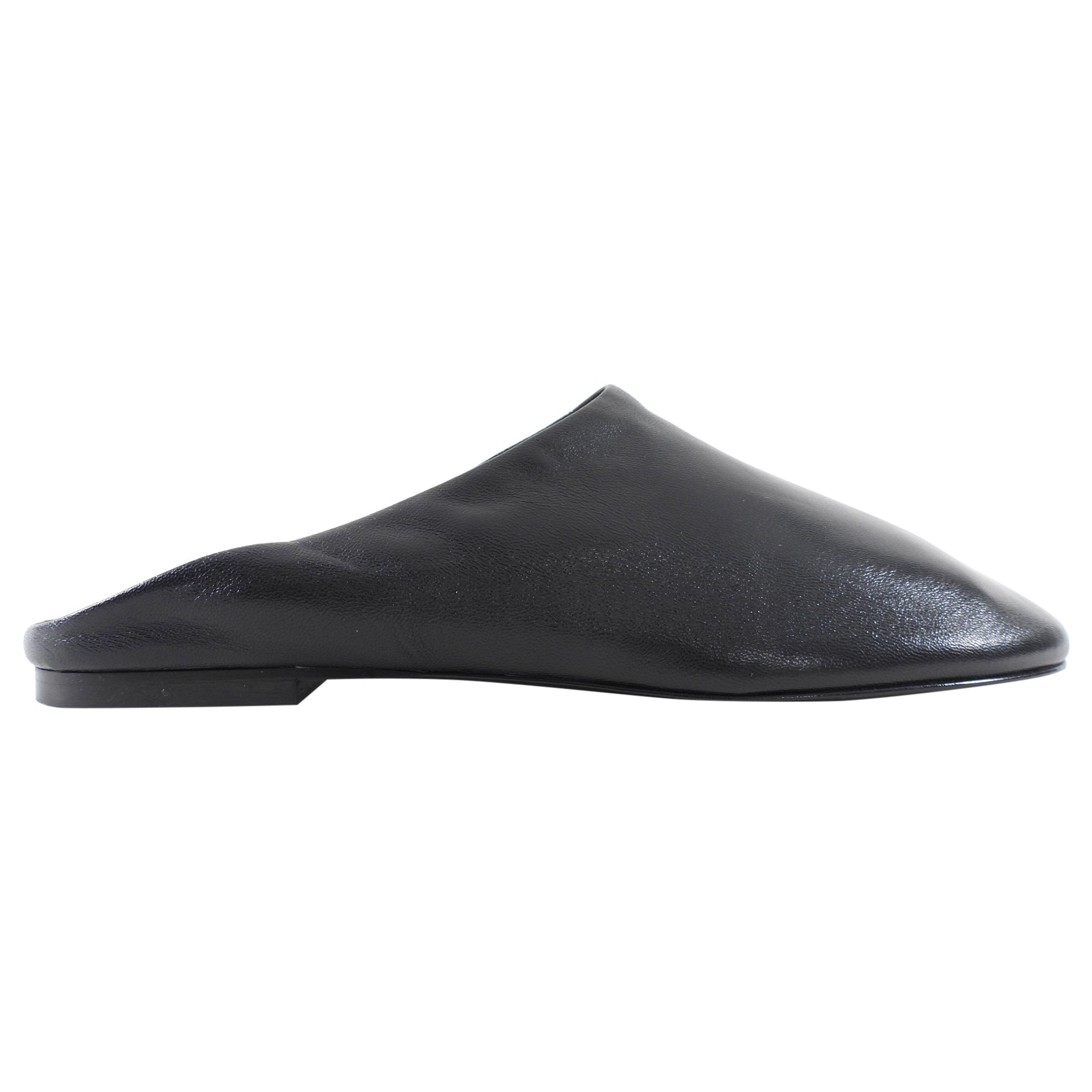 Proenza Schouler Black Leather Slip on Mules - 37