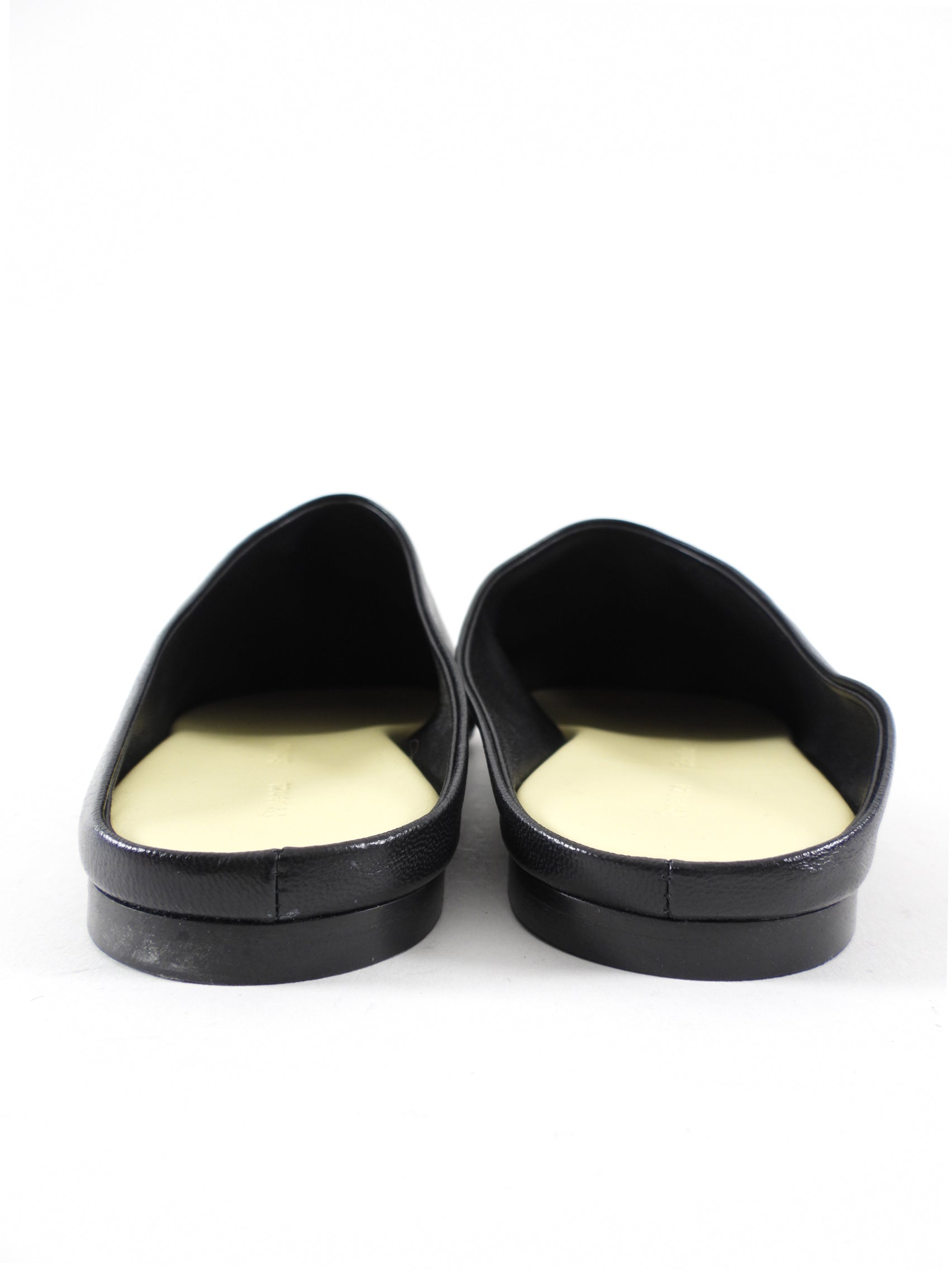 Proenza Schouler Black Leather Slip on Mules - 37