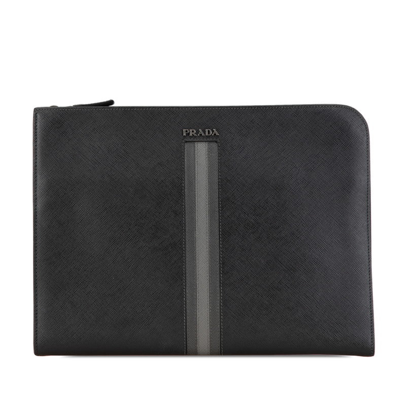 Prada Saffiano Leather Clutch Bag