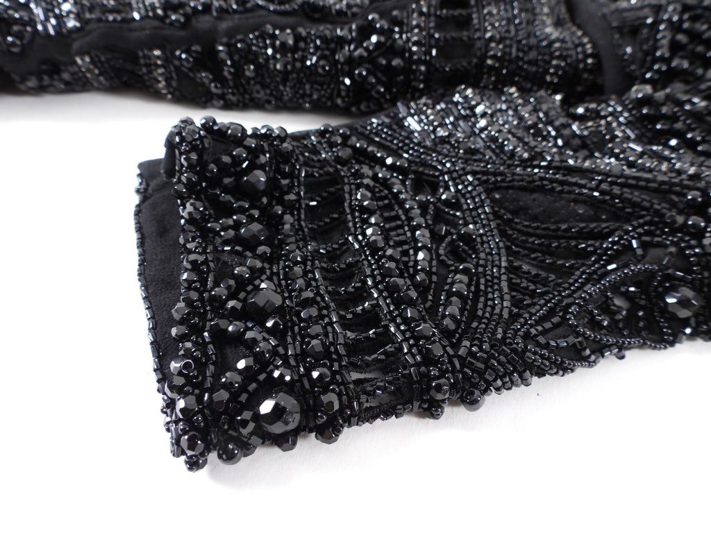Emilio Pucci $10K Black Heavily Beaded Top - FR36 / 4