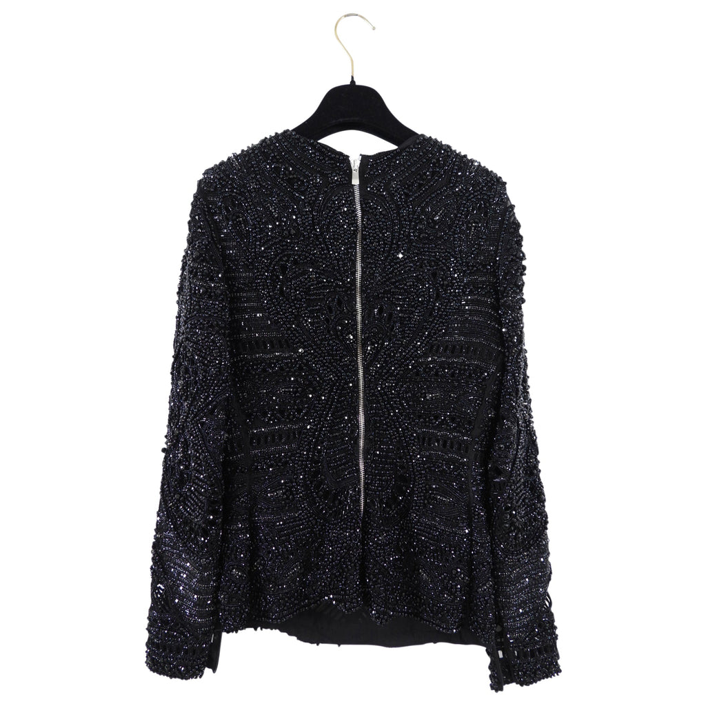 Emilio Pucci $10K Black Heavily Beaded Top - FR36 / 4
