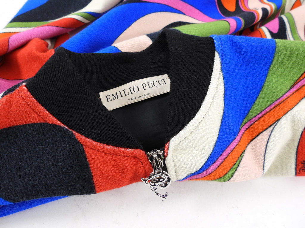 Pucci Multicolour Terry Bomber Jacket - IT44 / USA 8