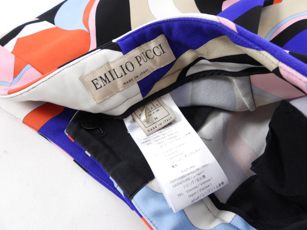 Pucci Multicolour viscose Jersey Slim Pants - S (4/6)