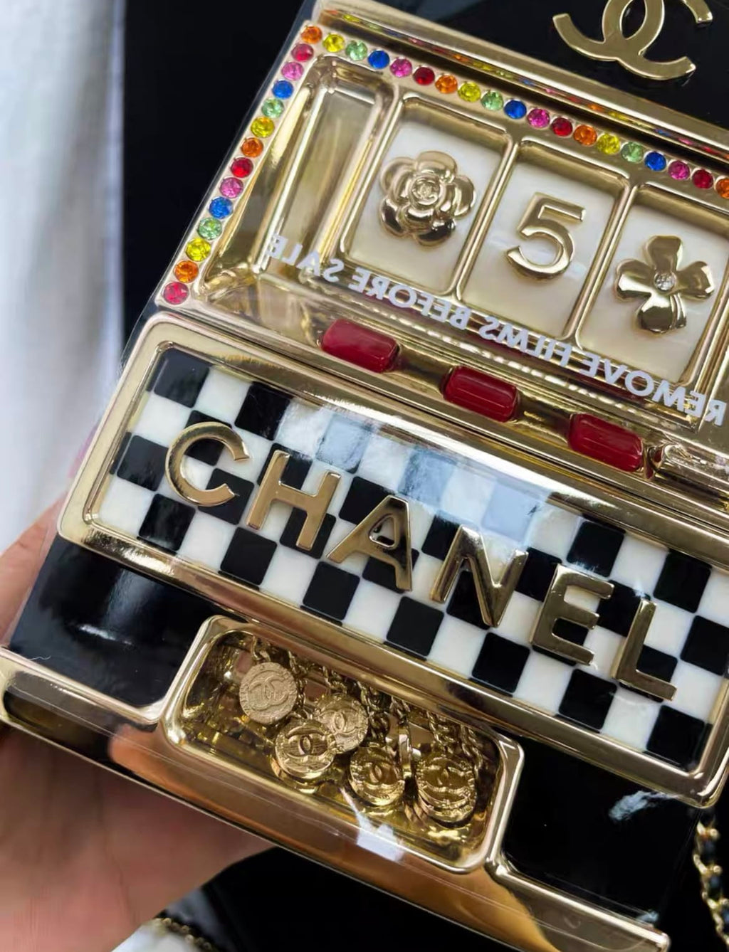 Chanel 23C Monaco Slot Machine Casino Minaudière Evening Clutch Bag