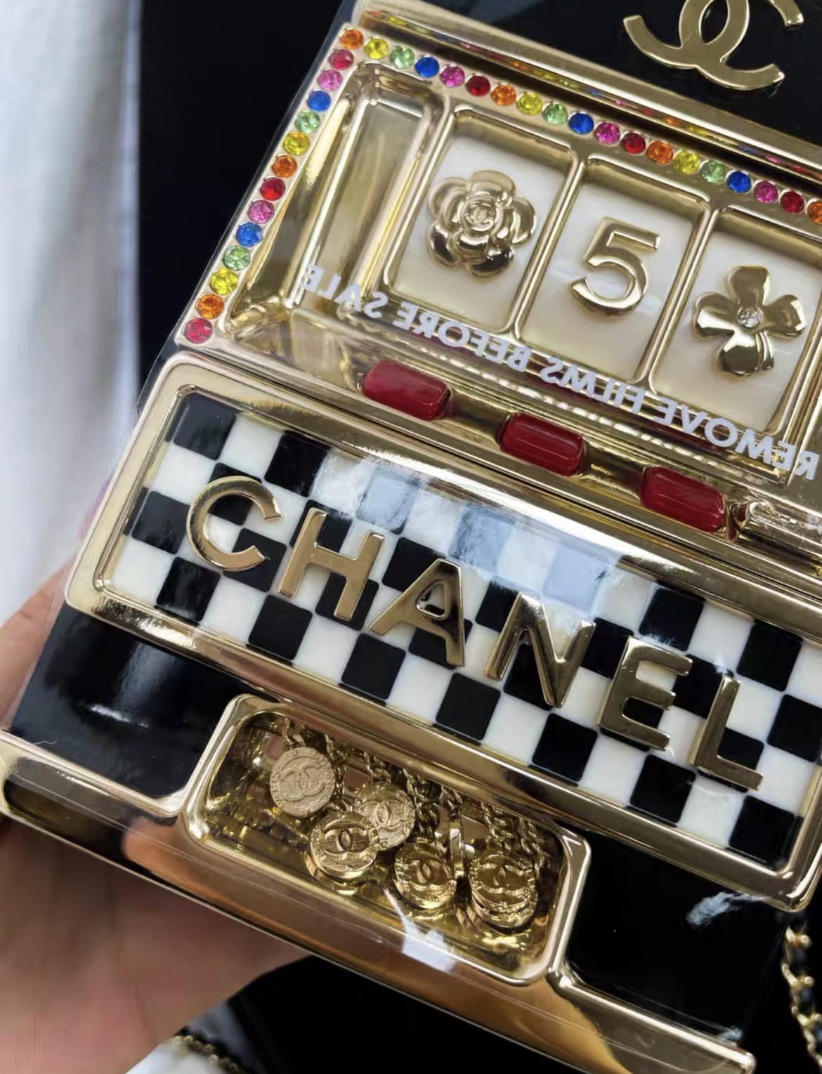 Chanel 23C Monaco Slot Machine Casino Minaudière Evening Clutch Bag