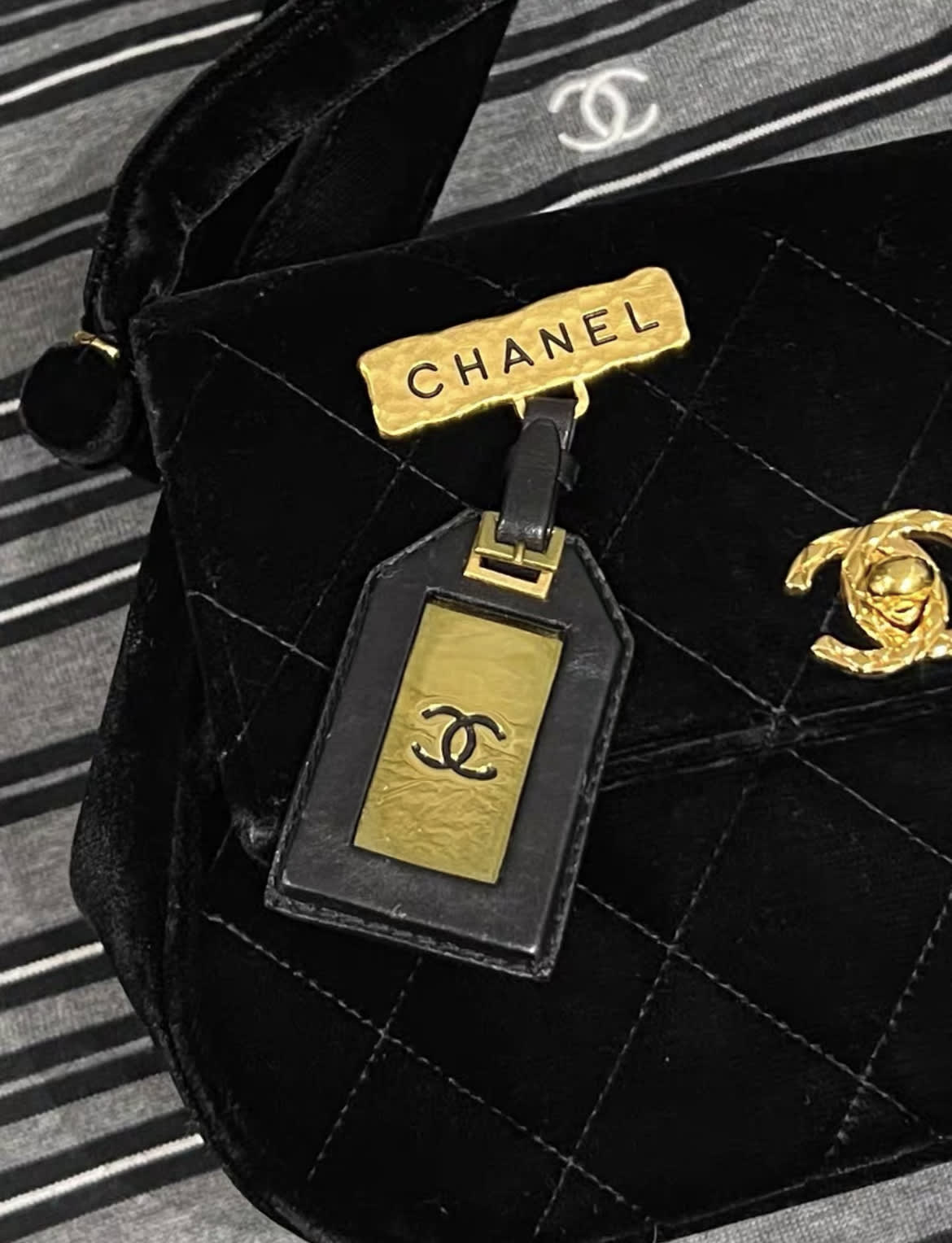 Chanel 94P name plate brooch