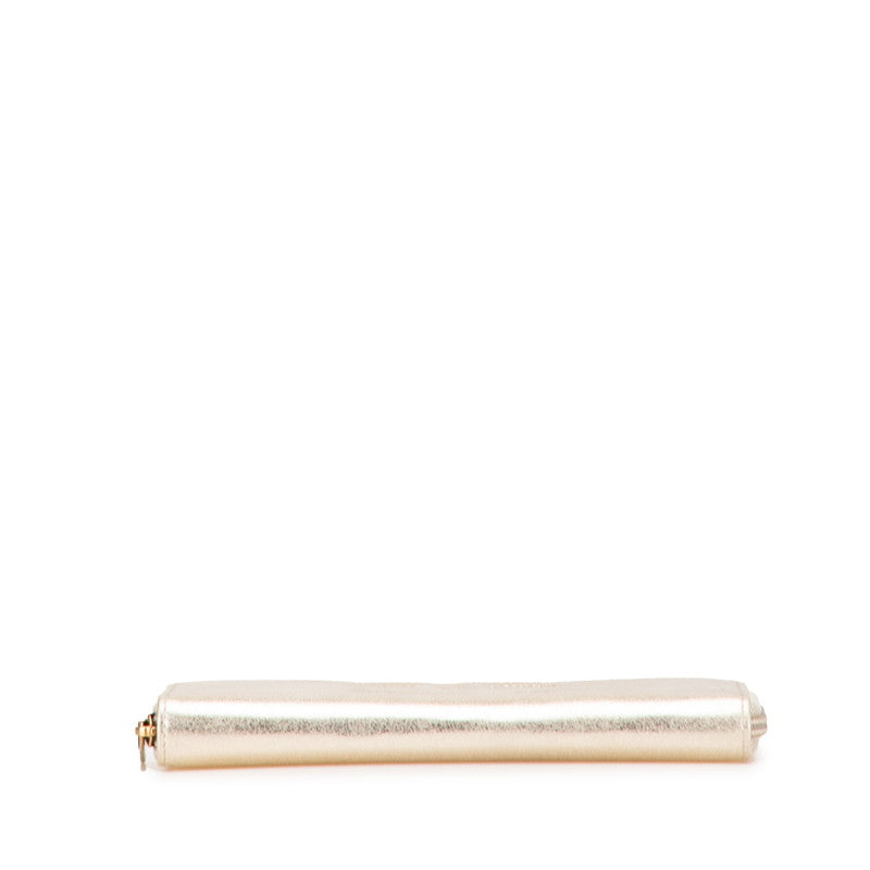 Chanel Coco Mark Leather Long Wallet