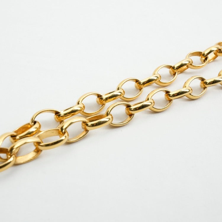Chanel Paris Gold Pendant Necklace18-Inch Length
