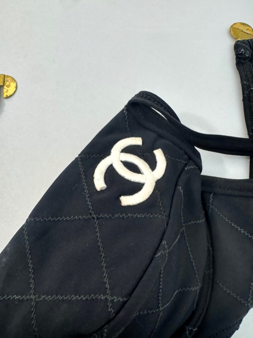 Chanel Vintage Cruise 1994 Logo-Documented Bikini