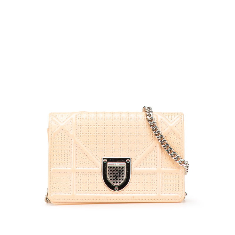 Dior Diorama Patent Leather Shoulder Bag