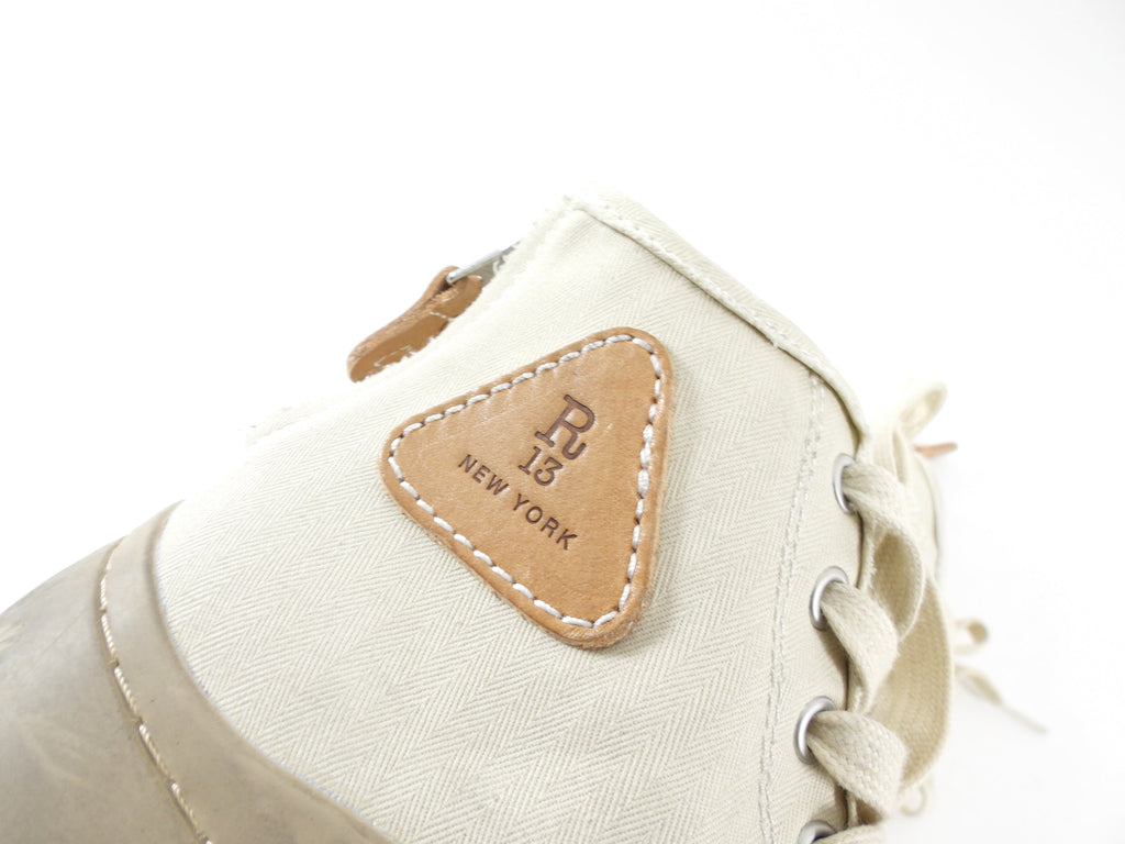 R13 Beige Kurt High Top Platform Sneakers - 37 / 7