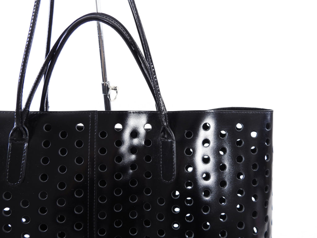 Rachel Comey Large Leather Perforated Shopper Tote Bag