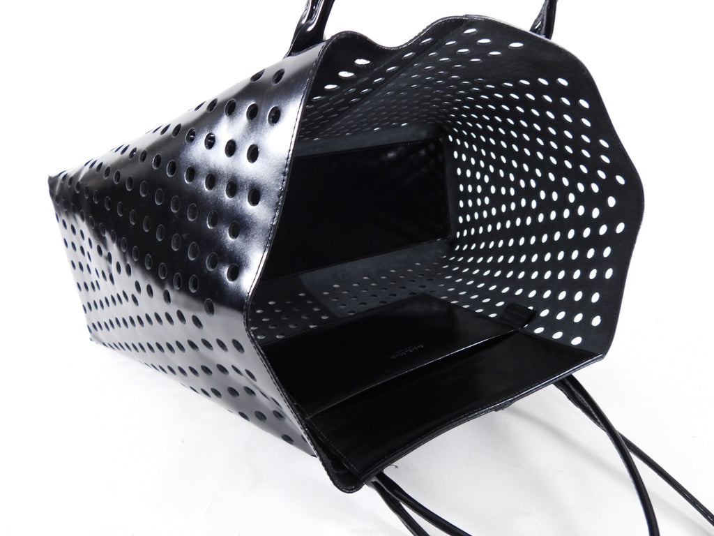 Rachel Comey Large Leather Perforated Shopper Tote Bag