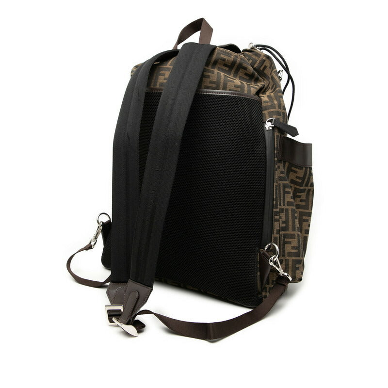 Fendi Zucca Canvas Leather 2way Backpack