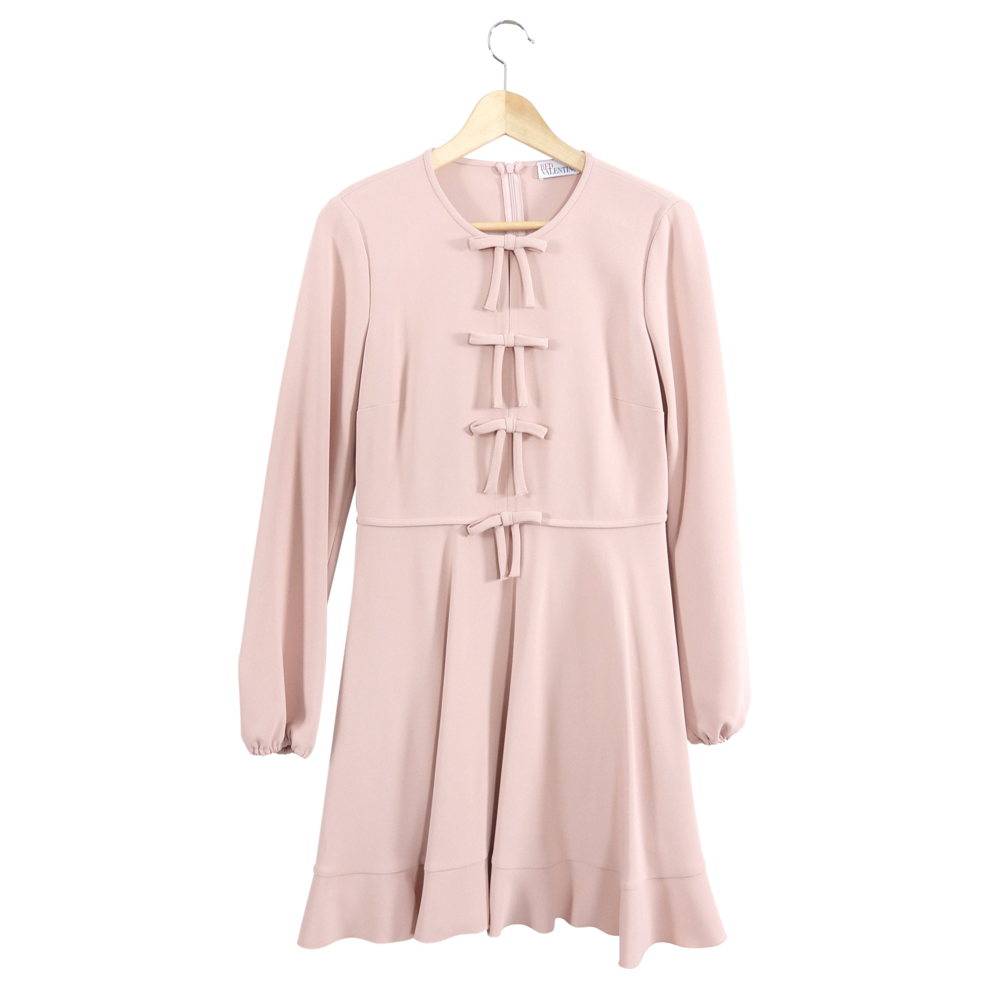 Red Valentino Quartz Pink Bow Dress - IT40 / USA 4