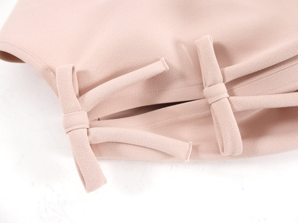 Red Valentino Quartz Pink Bow Dress - IT40 / USA 4