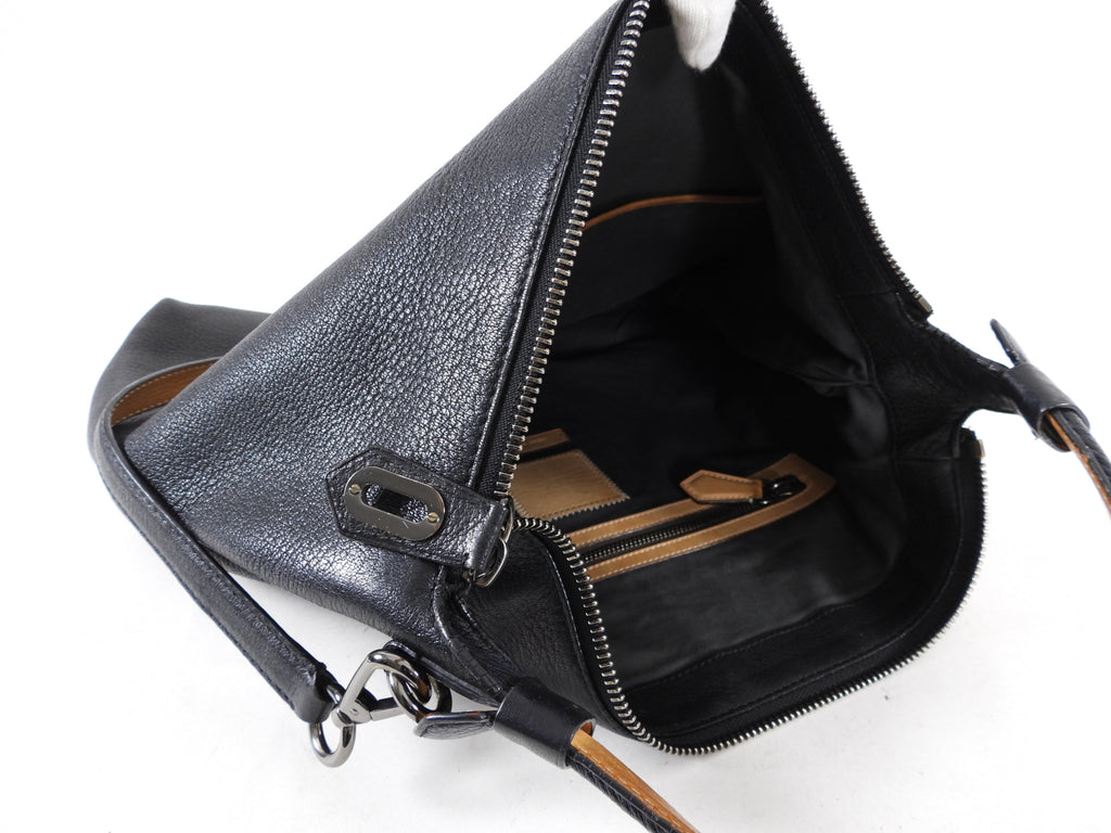 Reed Krakoff Large Black Leather Two-Way Shoulder Bag