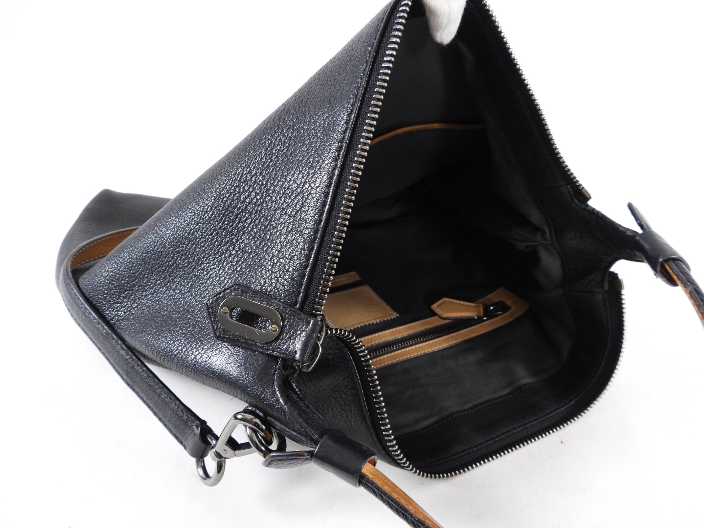 Reed Krakoff Large Black Leather Two-Way Shoulder Bag