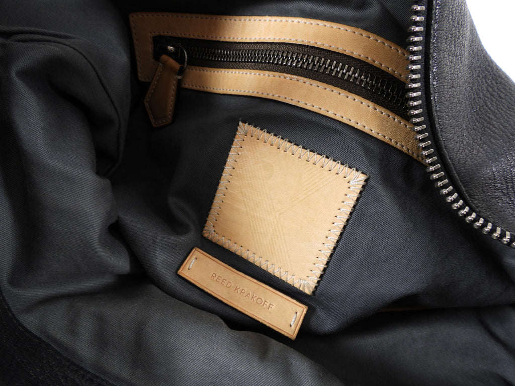 Reed Krakoff Large Black Leather Two-Way Shoulder Bag
