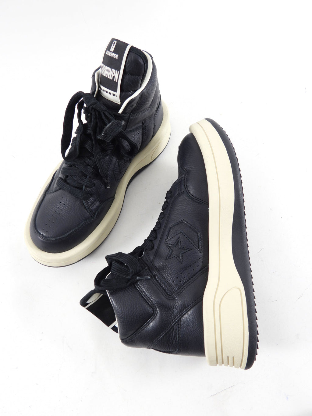 Converse x Rick Owens Turbowpn Limited Edition Leather high Top Sneakers - 40.5 / 9
