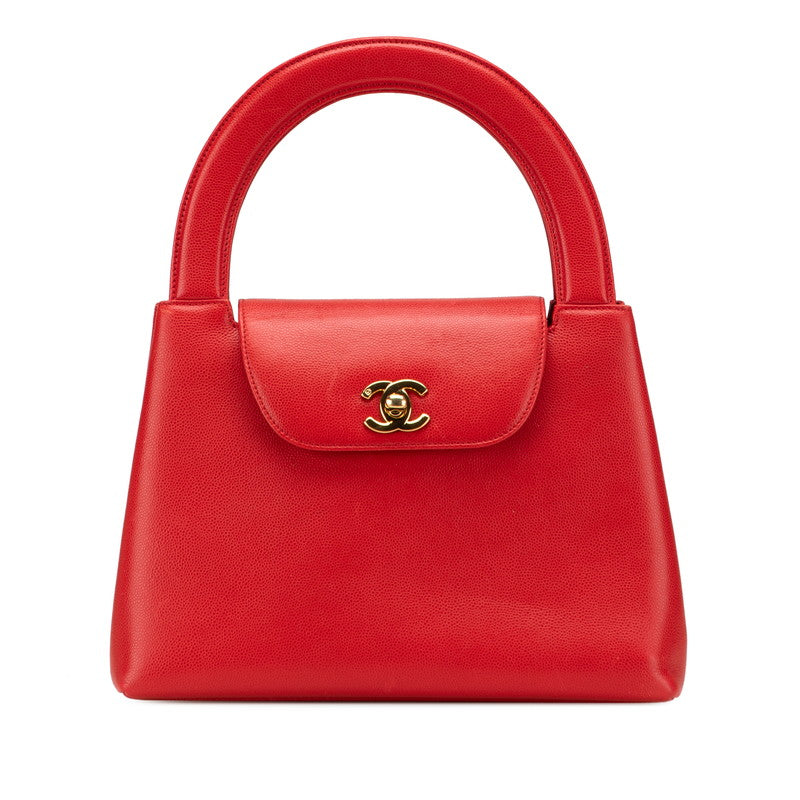 Chanel Coco Mark Caviar Skin Handbag